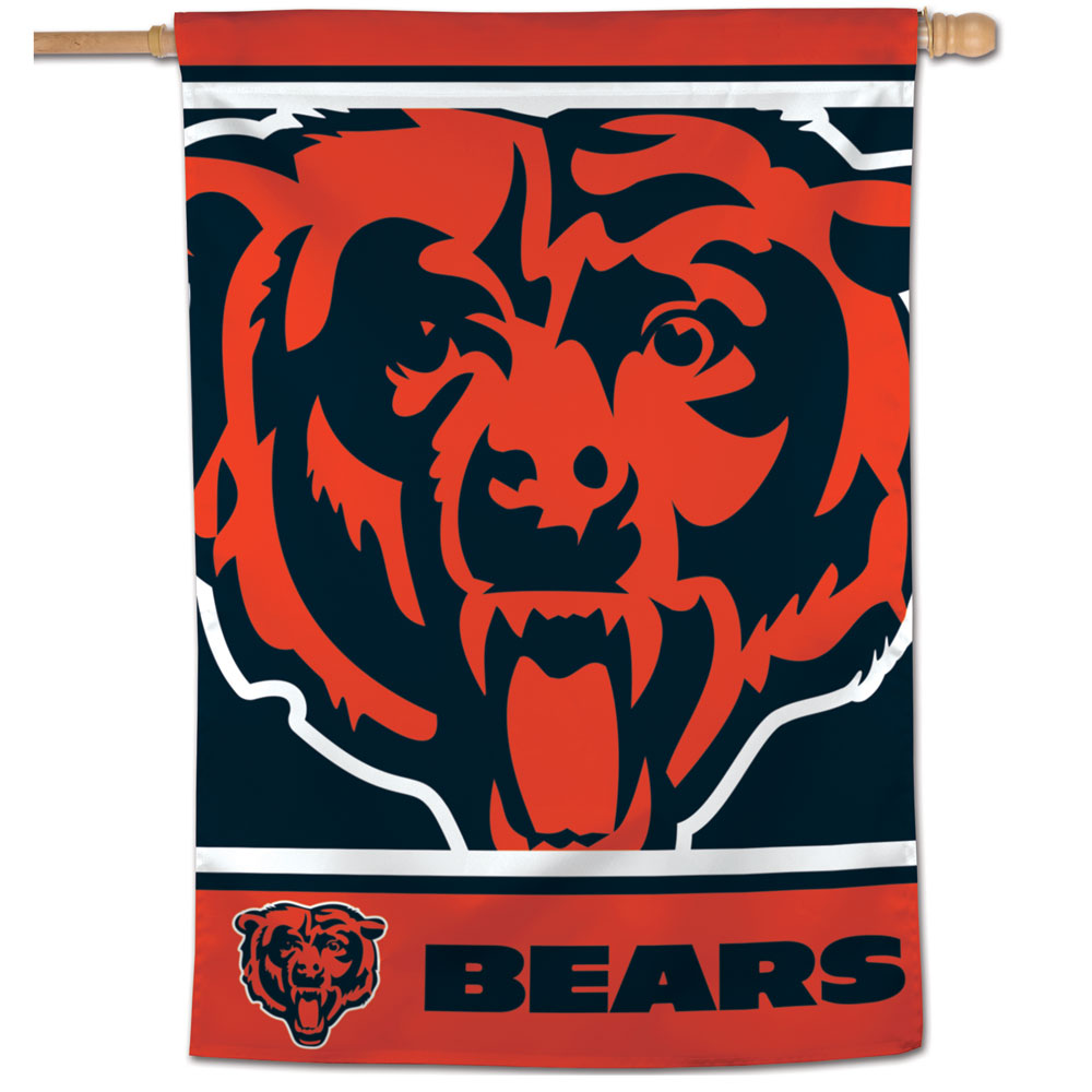 Chicago Bears Mega Logo Vertical Flag - 28