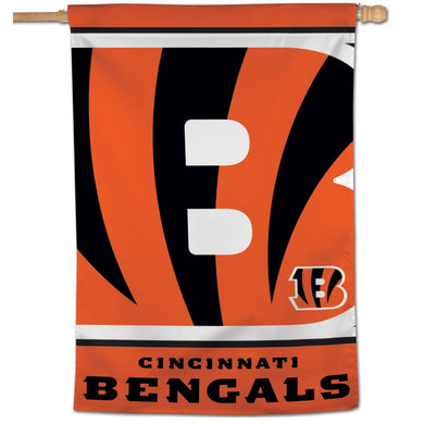 Cincinnati Bengals Mega Logo Vertical Flag - 28