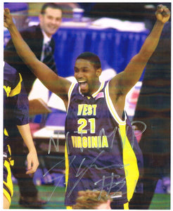 wvu basketball, frank young autograph