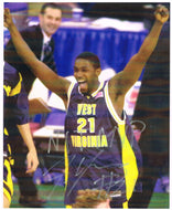 wvu basketball, frank young autograph