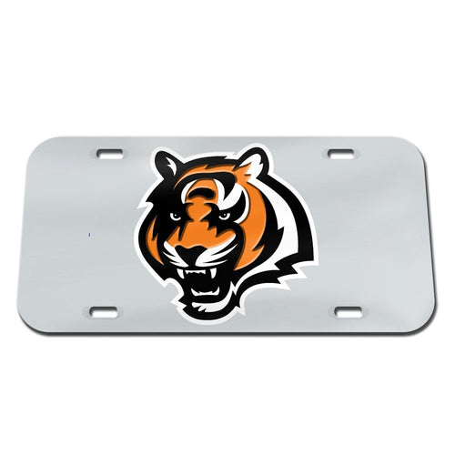 Cincinnati Bengals Chrome Acrylic License Plate