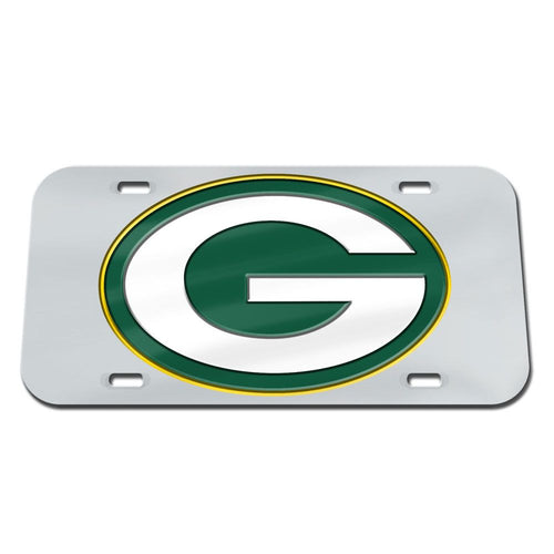 Green Bay Packers Chrome Acrylic License Plate