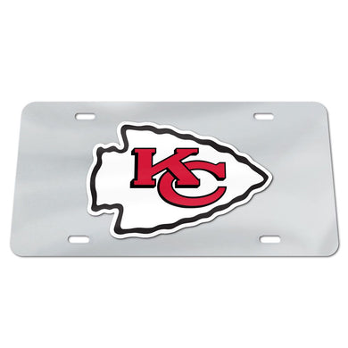 Kansas City Chiefs Chrome Acrylic License Plate