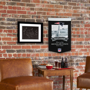 New England Patriots Gillette Stadium Banner - 15"x24"