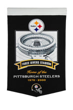 Pittsburgh Steelers Three Rivers Stadium Steelers Banner - 15"x24"
