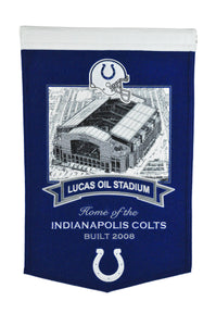 Indianapolis Colts Lucas Oil Stadium Banner - 15"x24"
