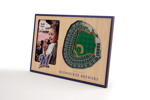 Milwaukee Brewers 3D StadiumViews Picture Frame