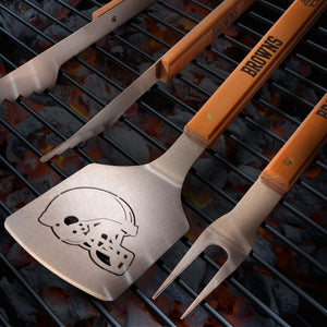 Cleveland Browns 3 Piece Classic BBQ Grill Set