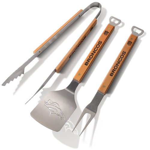 Denver Broncos 3 Piece Classic BBQ Grill Set