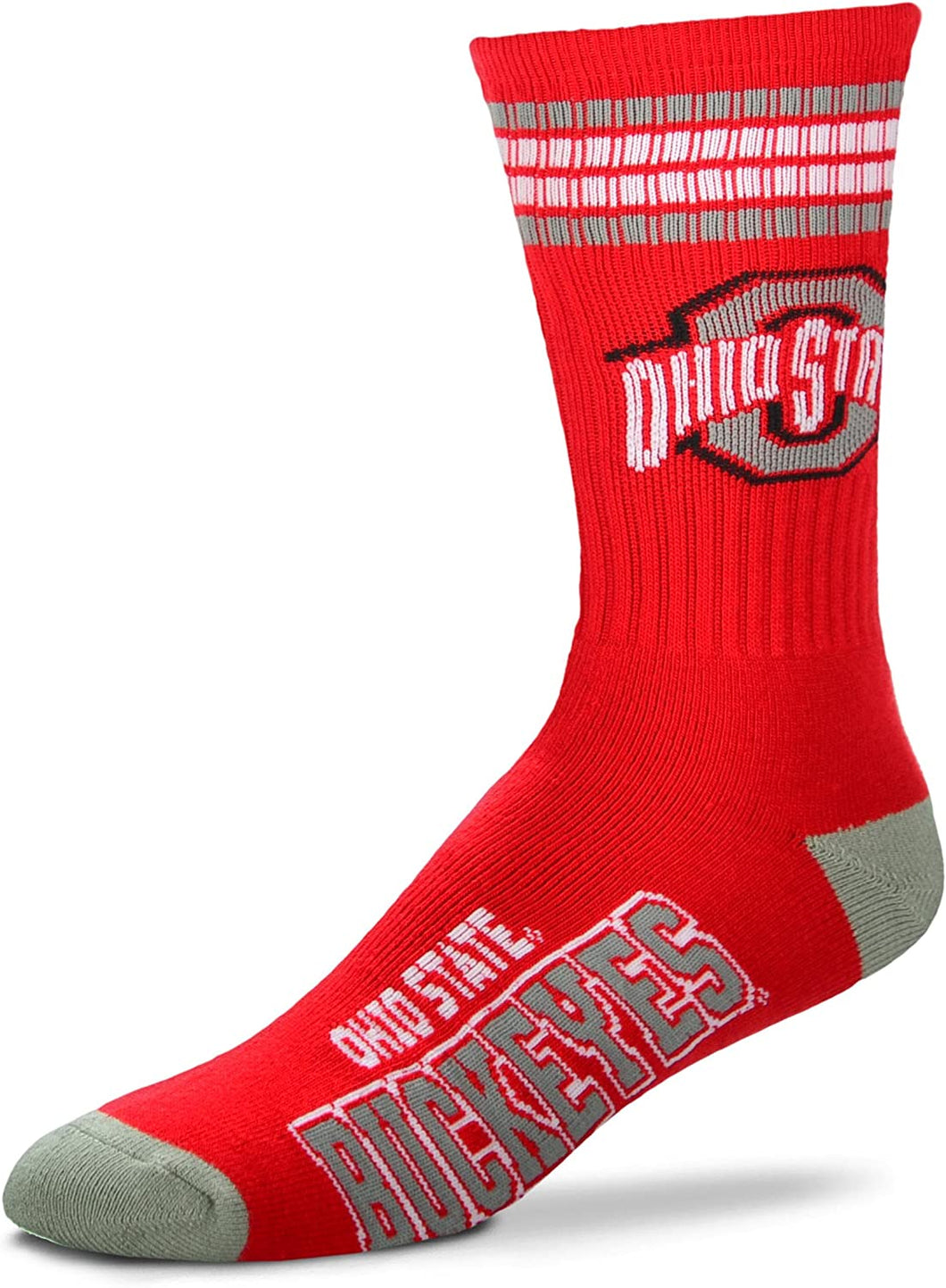 Ohio State Buckeyes  - 4 Stripe Deuce Socks