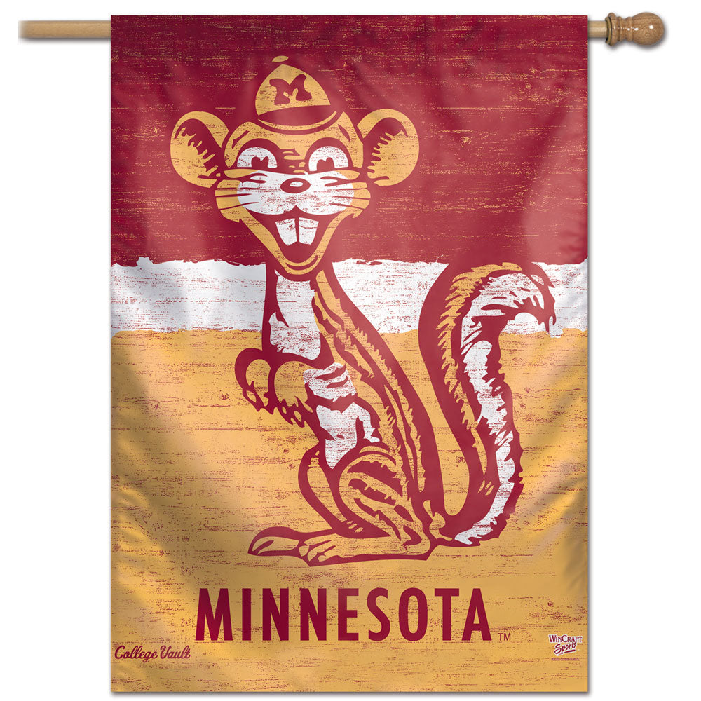 Minnesota Golden Gophers College Vault Vertical Flag - 28