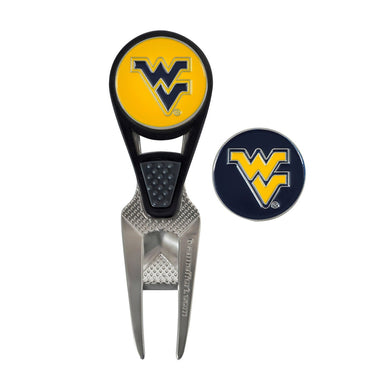 West Virginia Mountaineers CVX Golf Repair Tool & Golf Ball Markers