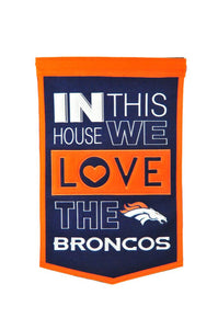 Denver Broncos Home Banner - 15"x24"