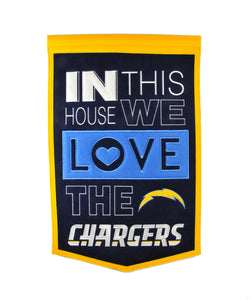 Los Angeles Chargers Home Banner - 15"x24"