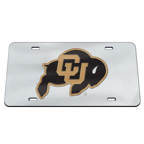 Colorado Buffaloes Chrome Acrylic License Plate