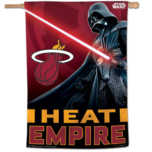 Miami Heat Star Wars Darth Vader Vertical Flag 28"x40"      