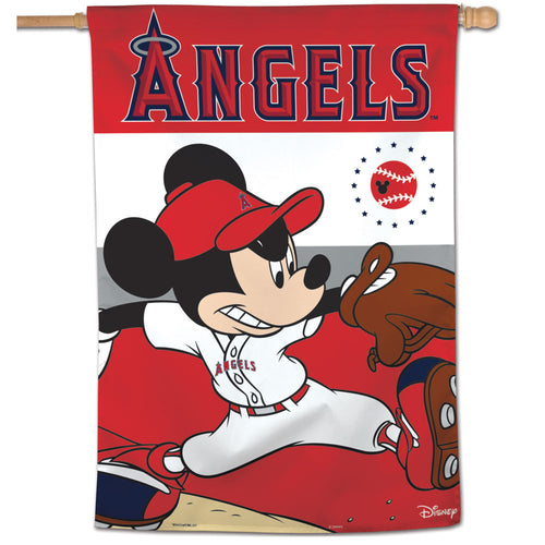 Los Angeles Angels Mickey Mouse Vertical Flag - 28