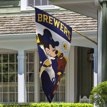 Milwaukee Brewers Mickey Mouse Vertical Flag - 28"x40"