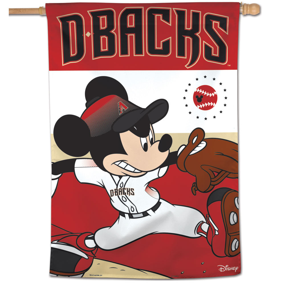 Arizona Diamondbacks Mickey Mouse Vertical Flag - 28