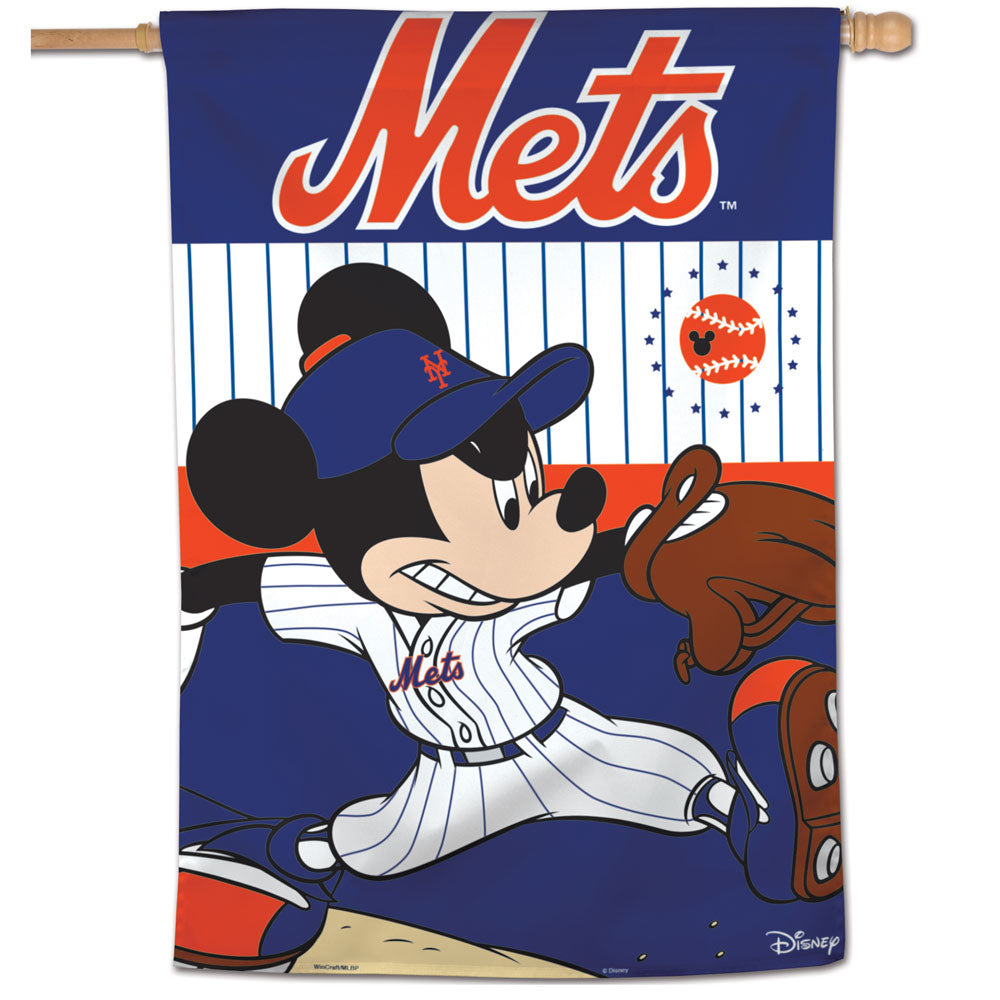 New York Mets Mickey Mouse Vertical Flag - 28