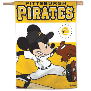 Pittsburgh Pirates Mickey Mouse Vader Vertical Flag - 28"x40"                                               