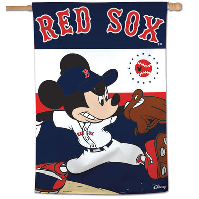 Boston Red Sox Mickey Mouse Vertical Flag - 28