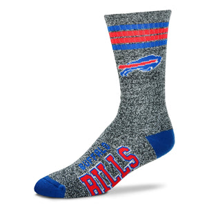 Buffalo Bills - Marbled 4 Stripe Deuce Socks