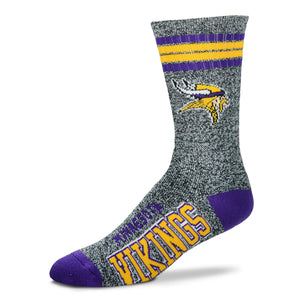 Minnesota Vikings - Marbled 4 Stripe Deuce Socks