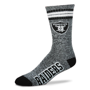Las Vegas Raiders - Marbled 4 Stripe Deuce Socks
