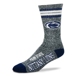 Penn State Nittany Lions - Marbled 4 Stripe Deuce Socks