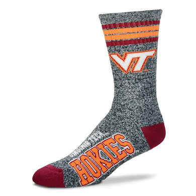 Virginia Tech Hokies - Marbled 4 Stripe Deuce Socks