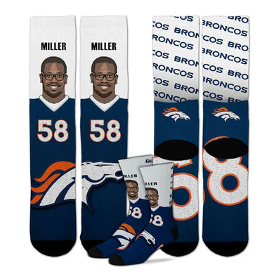 Von Miller Denver Broncos socks