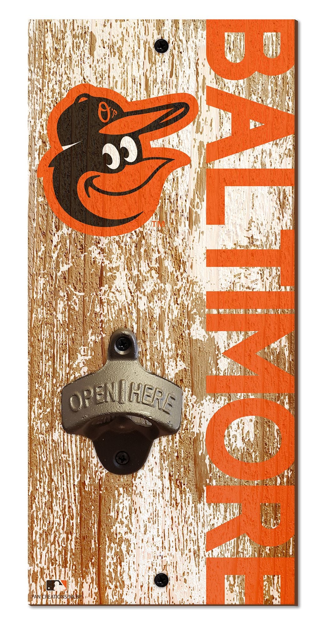 Baltimore Orioles Distressed Bottle Opener