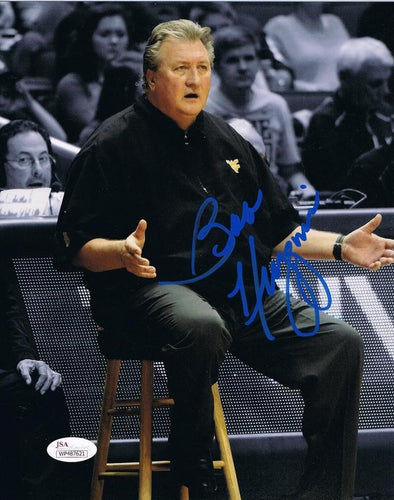 wvu basketball, bob huggins autograph, press virginia 