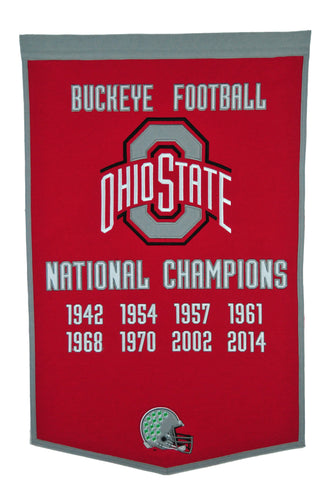 Ohio State Buckeyes Dynasty Wool Banner - 24