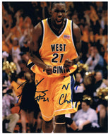 wvu basketball, frank young autograph