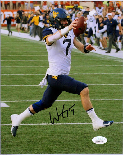 will grier wvu mountaineers signed 8x10 