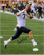 will grier wvu mountaineers signed 8x10 