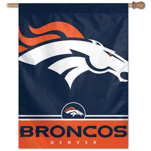 Denver Broncos Vertical Flag - 27"x37"