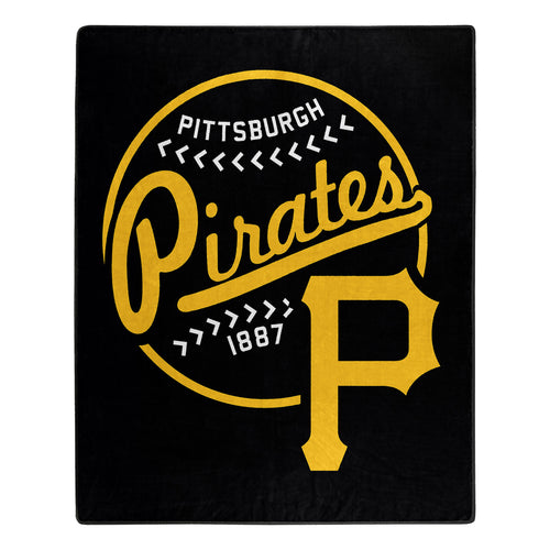 Pittsburgh Pirates Plush Throw Blanket 