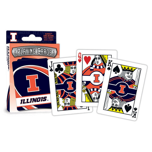 illinois fighting illini playing cards 
