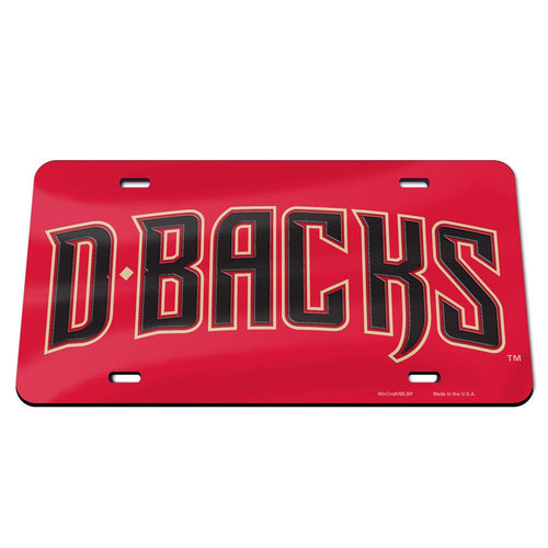 Arizona Diamondbacks Acrylic License Plate D-Backs