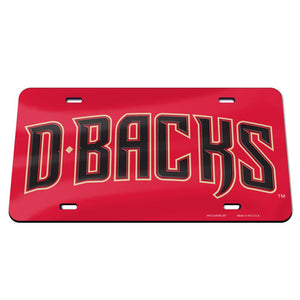Arizona Diamondbacks Acrylic License Plate D-Backs