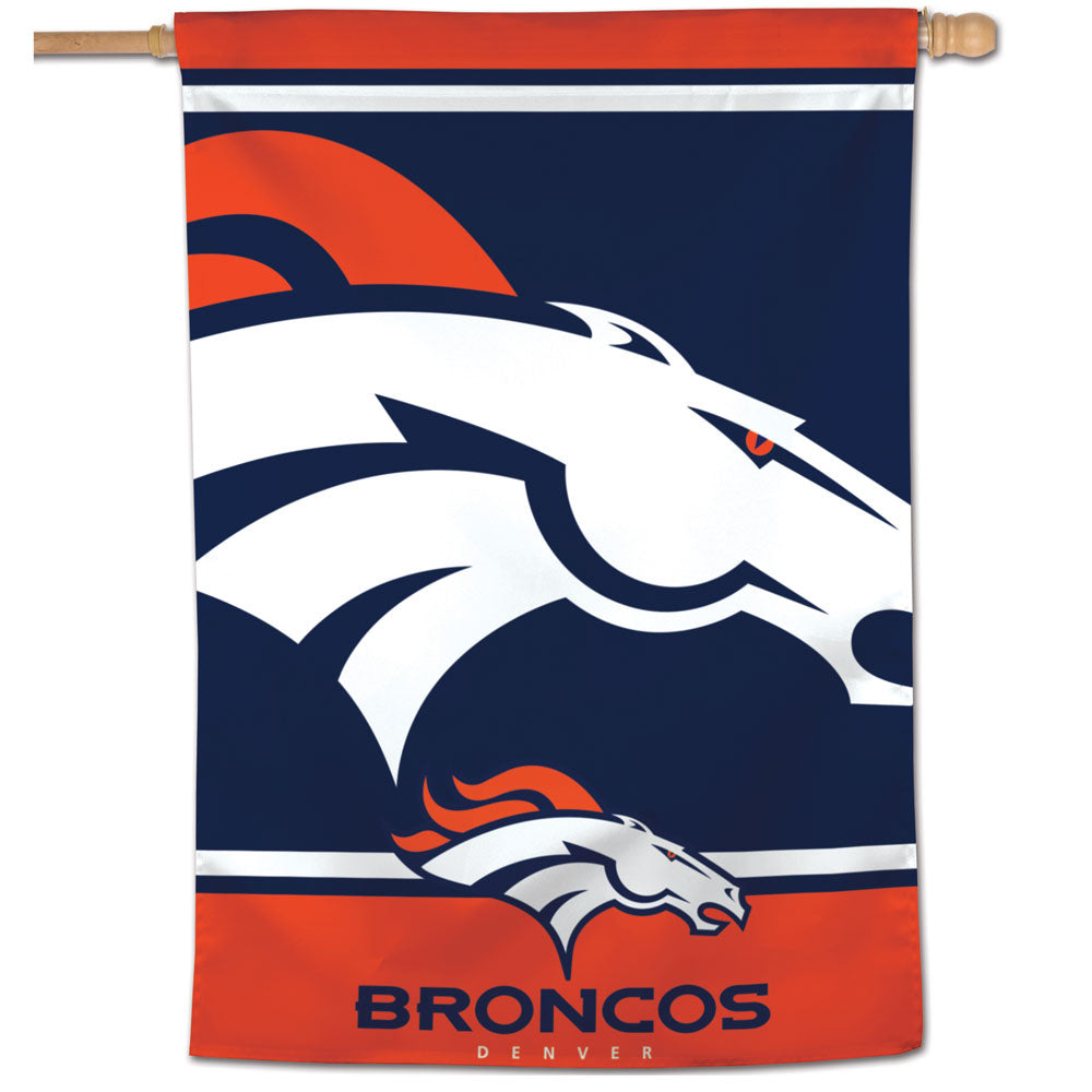 Denver Broncos Mega Logo Vertical Flag - 28
