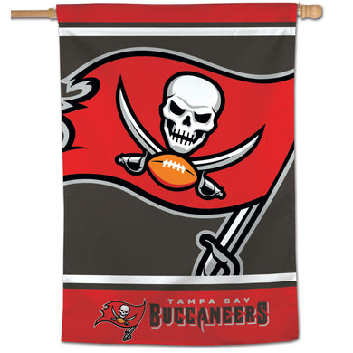 Tampa Bay Buccaneers Mega Logo Vertical Flag - 28