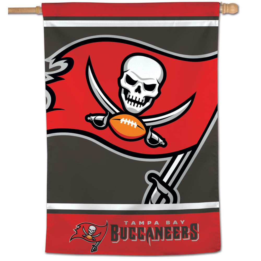 Tampa Bay Buccaneers Mega Logo Vertical Flag - 28