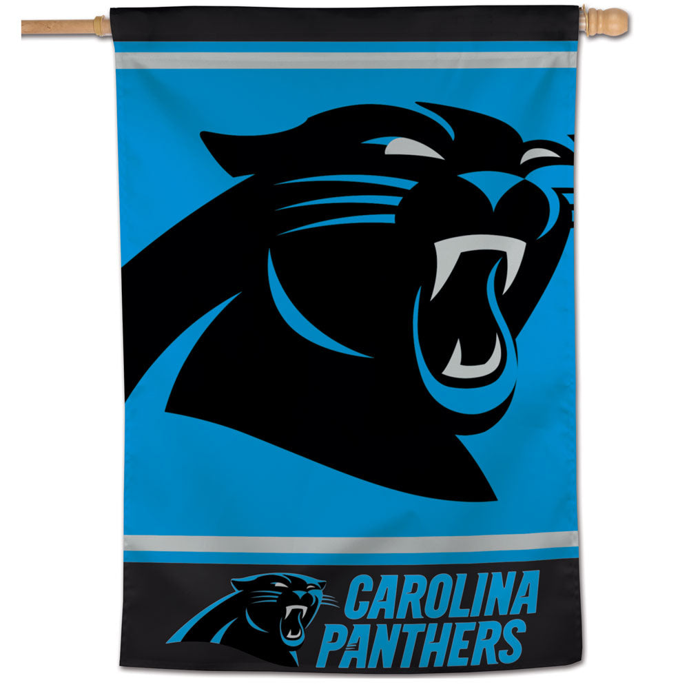 Carolina Panthers Mega Logo  Vertical Flag - 28