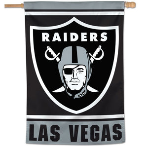 Las Vegas Raiders Mega Logo Vertical Flag 