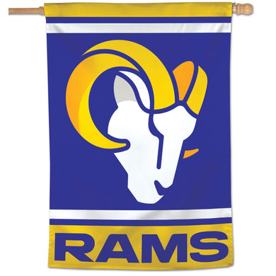 Los Angeles Rams Mega Logo Vertical Flag - 28