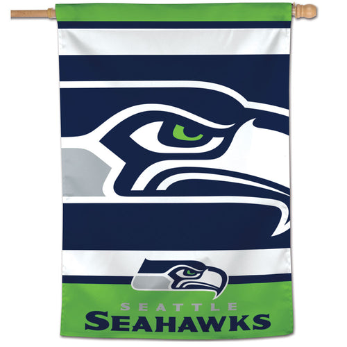Seattle Seahawks Mega Logo Vertical Flag - 28